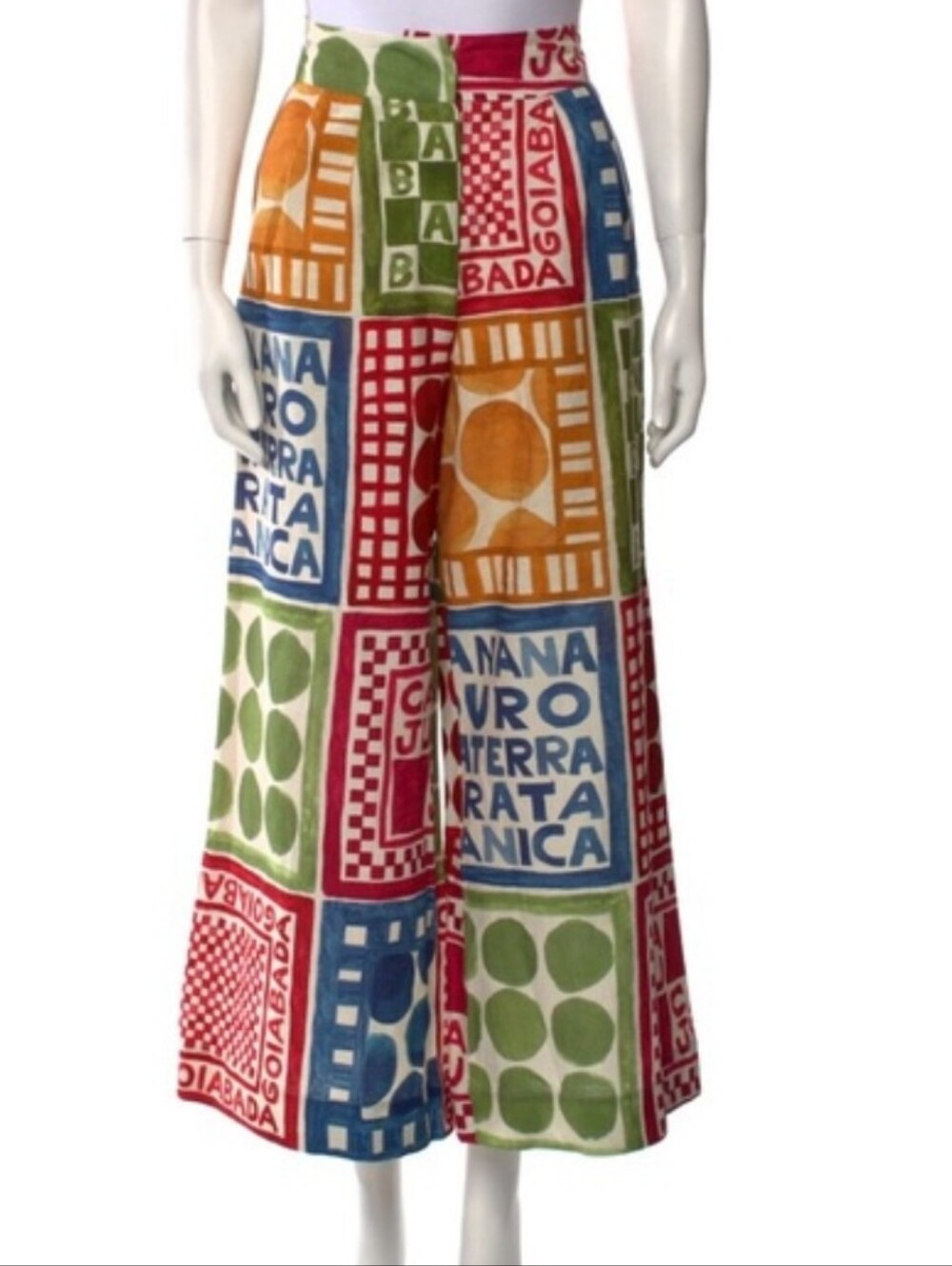 Farm Rio Cropped Wide-Leg Pants For Anthropologie Size Small - Picture 5 of 13